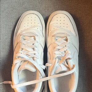 Nike White Dunks size 5.5.
